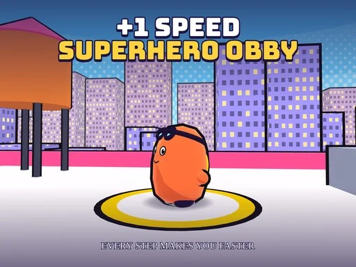 +1 Speed Superhero Obby - 193BET