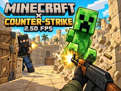 Minecraft × Counter Strike: 2.5D FPS - 193BET